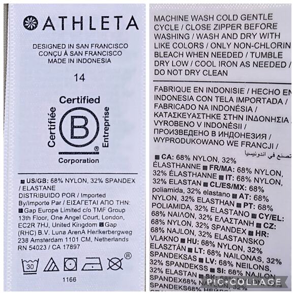 Athleta Pinnacle High Rise Trouser Khaki Wide Leg Flare Pants Women's 14 - Picture 13 of 13